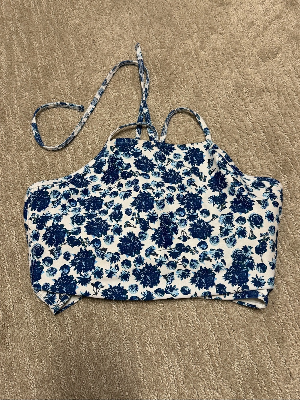 Albion Blue Floral Swim Camisole